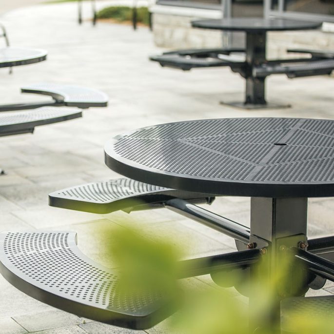 perforated metal furniture