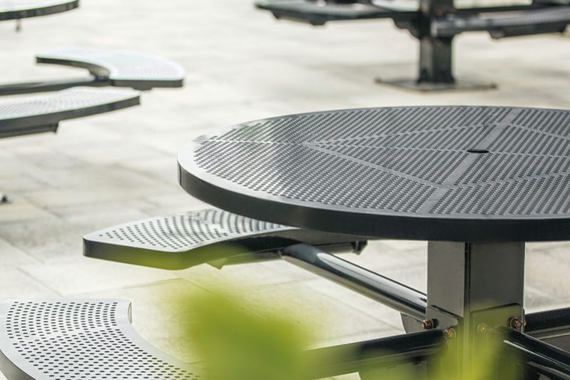 perforated metal furniture