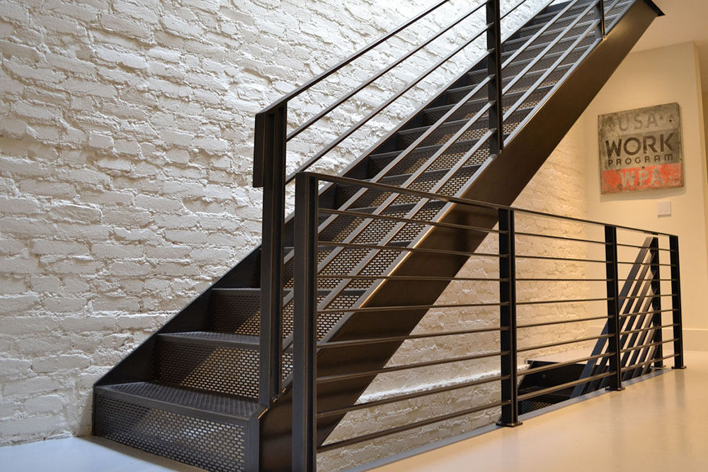 perforated metal steps