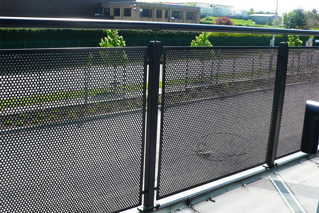 perforated metal fence panels